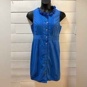 LANASPORT Sleeveless Button Dress – Cobalt Blue – Estimated L